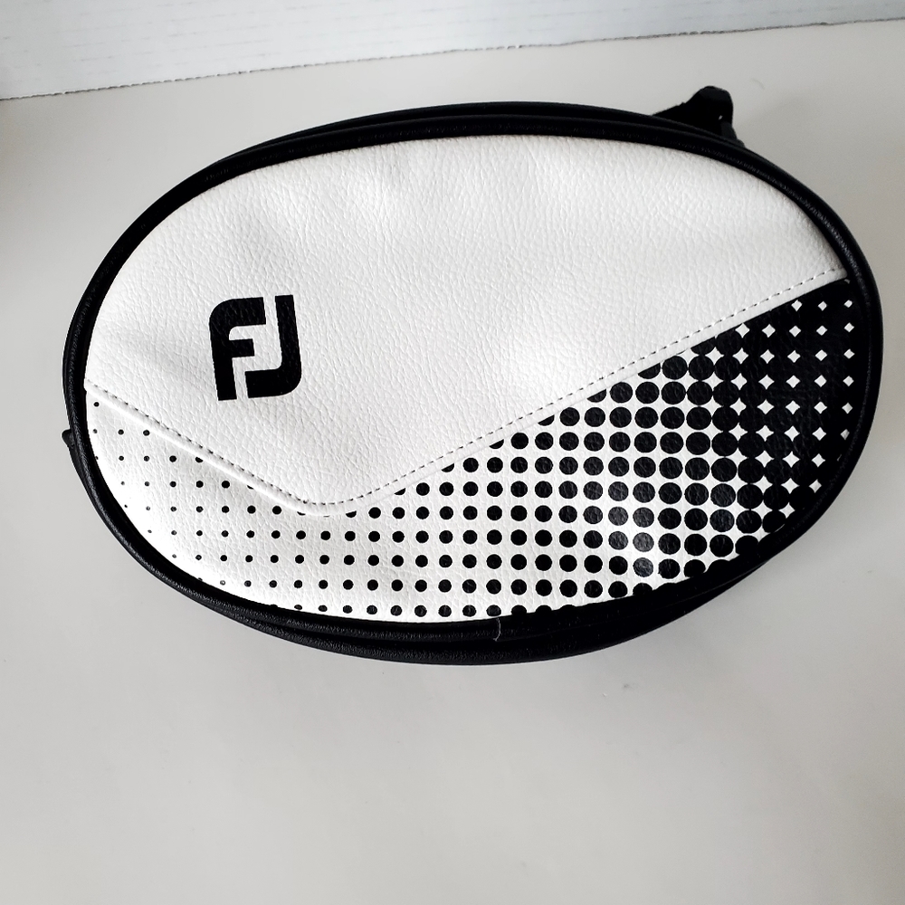 Footjoy Black & White Oval Belt Bag